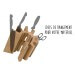 Bloc vide Artelegno Pisa bois de hêtre pour 8 couteaux de cuisine