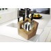 Bloc vide Artelegno Pisa bois de hêtre pour 8 couteaux de cuisine + 1 aiguiseur