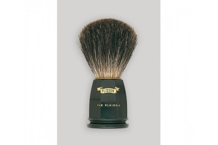 Blaireau de rasage Plisson taille 12 monture haute noire