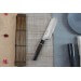 Couteau santoku japonais Kanetsugu Zuiun acier SPG2 damas 18cm