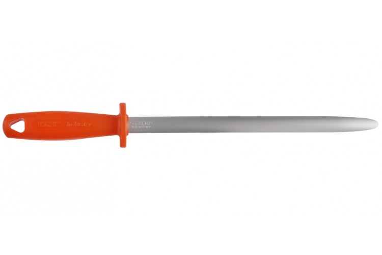 Fusil &agrave; aiguiser m&egrave;che ronde FISCHER 35cm manche bi-mati&egrave;re rouge