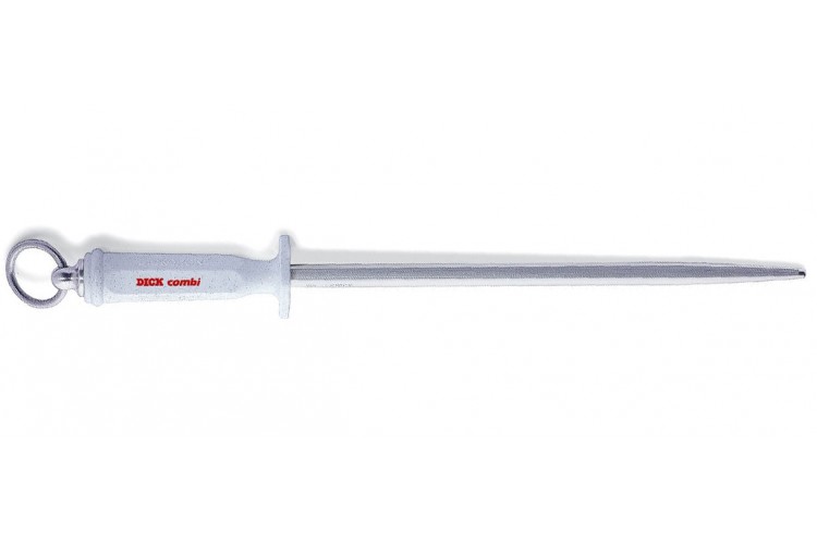 Fusil &agrave; aiguiser Dick Dickoron Hygienic combi 2 en 1 30cm blanc