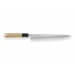 Couteau yanagiba japonais artisanal Kagekiyo Utage White Steel 24cm