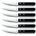 Coffret 6 couteaux Pizza Amefa inox et ABS noir
