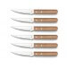 Coffret 6 couteaux Pizza Bois Amefa inox et bois de pakka