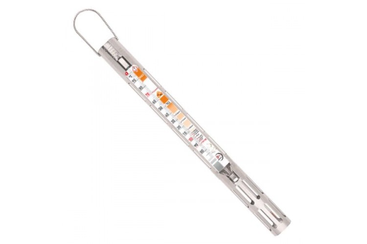 Thermom&egrave;tre confiseur Alla France +80&deg;C/+200&deg;C inox