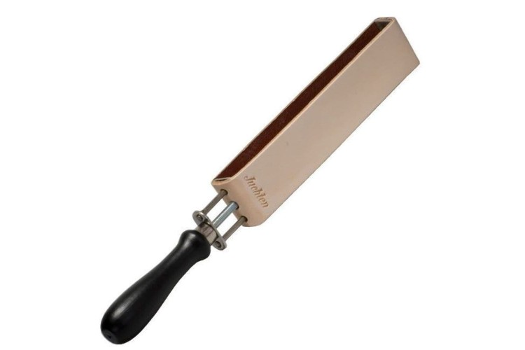 Cuir &agrave; rasoir HEROLD tendeur &agrave; vis 2 c&ocirc;t&eacute;s peau 33cm 