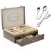 Ménagère 84 couverts inox coffret 1 tiroir qualité inox Pradel Excellence Ambiance