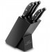 Bloc Sabatier International 5 couteaux inox et ABS noir