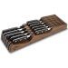 Range couteaux vide acacia foncé