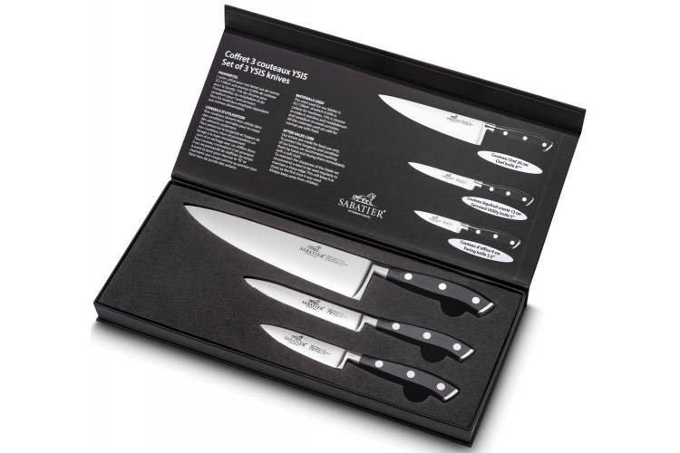 Coffret SABATIER International Ysis Office 9cm + Universel 13cm + Chef 20cm