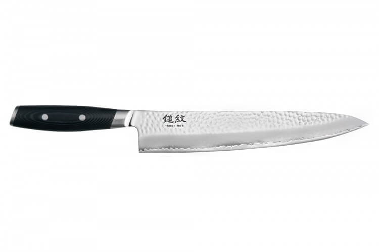 Couteau de chef japonais Yaxell Tsuchimon martelé