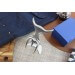 Fourchette à viande Tridens acier inox brossé + socle tout inox