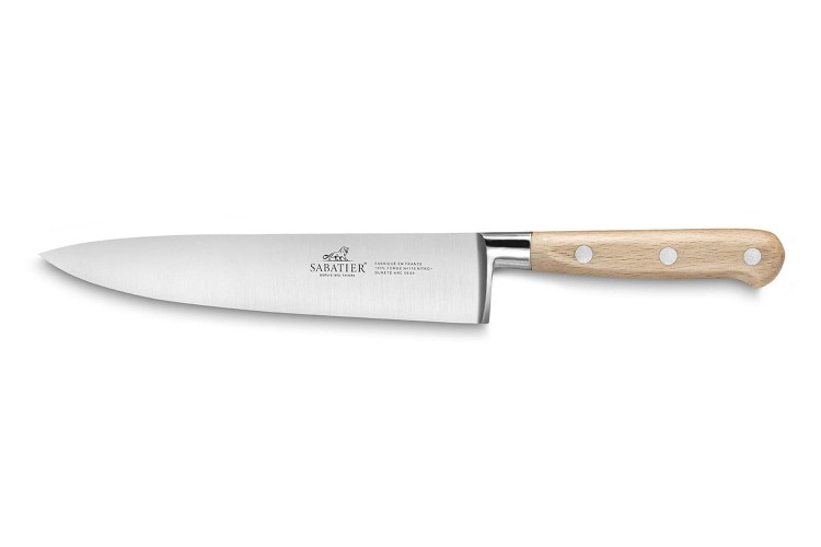 Couteau de chef forg&eacute; Sabatier Broc&eacute;liande 15cm manche h&ecirc;tre