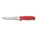 Couteau à désosser professionnel Fischer HACCP lame droite 17cm manche rouge