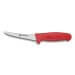 Couteau à désosser professionnel Fischer HACCP lame courbée 13cm manche rouge
