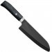 Couteau santoku Japan Kyocera céramique noire 14cm manche pakka