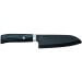 Couteau santoku Japan Kyocera céramique noire 14cm manche pakka
