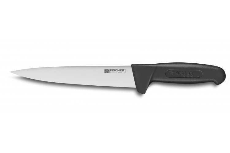 Couteau &agrave; saigner 23cm manche noir Bargoin