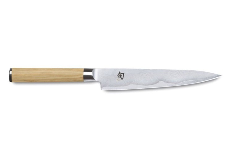 Couteau universel japonais Kai Shun Classic White damas 32 couches 15cm
