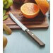 Set de 6 couteaux à steak Tramontina lame crantée 11cm manche marron