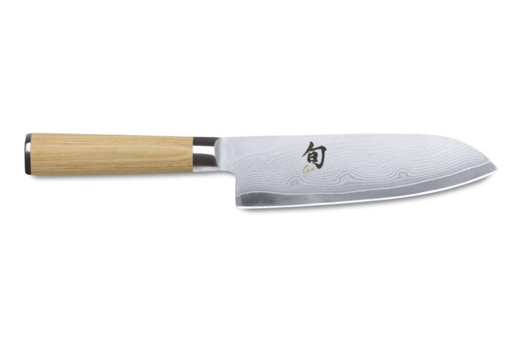 Couteau santoku japonais Kai Shun Classic White damas 33 couches 18cm