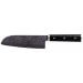 Couteau santoku Kizuna Kyocera céramique HIP et manche pakka noir