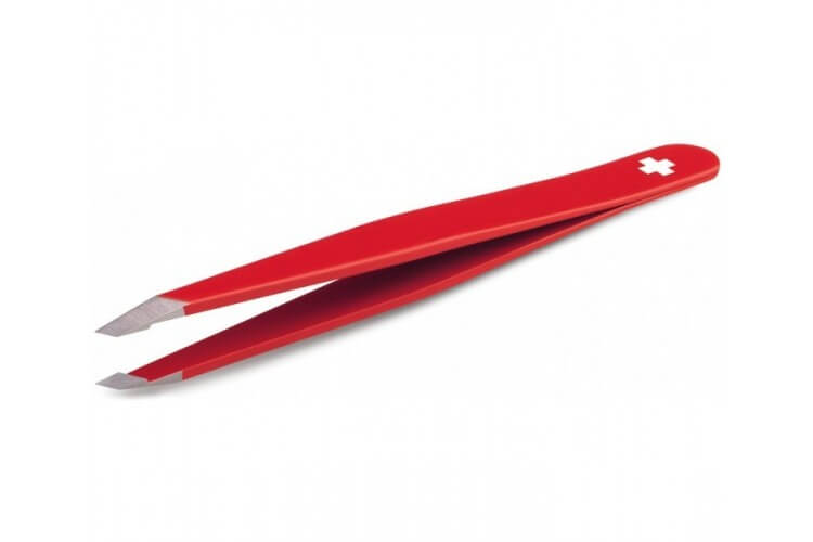 Pince à épiler RUBIS  SWISS LINE CLASSIC rouge