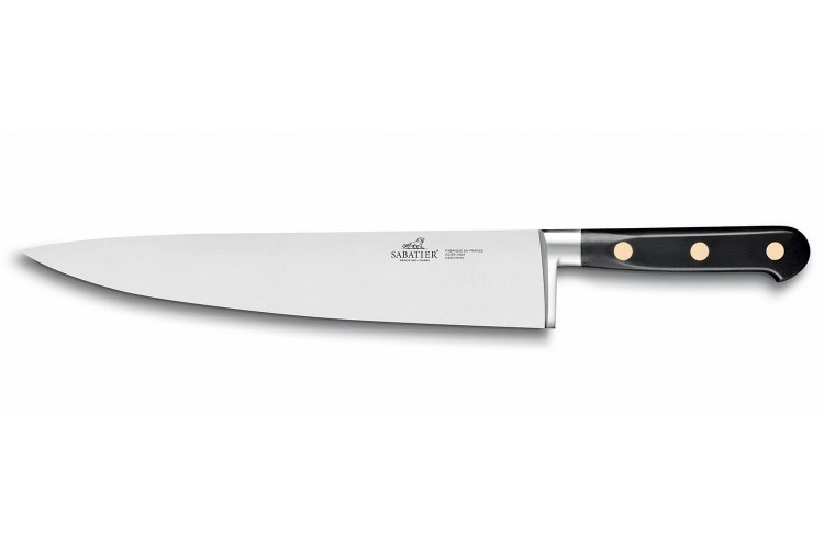 Couteau de chef Lion Sabatier Chef lame 25cm manche en polyac&eacute;tal noir