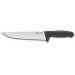 Couteau de boucher 25cm manche noir Bargoin