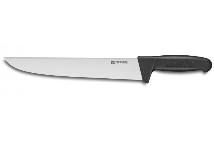 Couteau de boucher 28cm manche noir Bargoin
