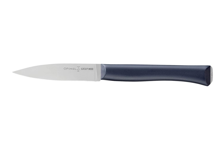 Couteau d'office Intempora Opinel n&deg;225 lame 8cm manche bleu marine