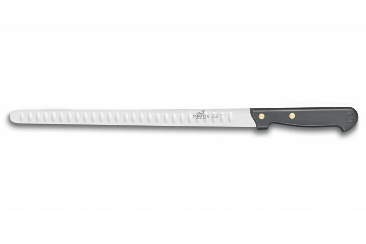Couteau &agrave; saumon / jambon SABATIER Cuisine d'aujourd'hui alv&eacute;ol&eacute; 30cm