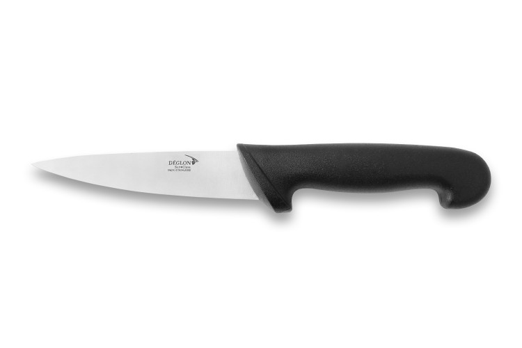 Couteau &agrave; d&eacute;sosser large Deglon Surclass noir lame 14cm acier inox