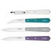 Coffret 4 couteaux Opinel Les Essentiels Art Déco manches couleurs