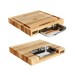 Planche Boos Blocks Prep Masters bois d'érable + plateau acier 46x46x6cm