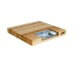 Planche Boos Blocks Prep Masters bois d'érable + plateau acier 46x46x6cm