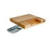 Planche Boos Blocks Prep Masters bois d'érable + plateau acier 46x46x6cm