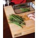 Planche Boos Blocks Prep Masters bois d'érable + plateau acier 46x46x6cm