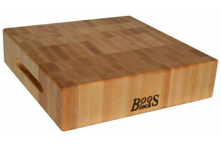Planche à découper épaisse Boos Blocks Gourmet bois d'érable 38x38x7.5cm