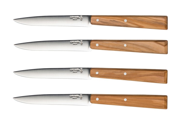Coffret 4 couteaux Opinel Bon App&eacute;tit Sud 11cm inox manche olivier