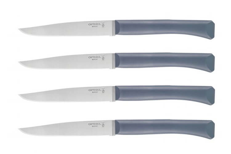 Coffret 4 couteaux Opinel Bon Appétit+ Anthracite 11cm inox