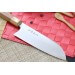 Couteau santoku japonais artisanal Makoto Kurosaki Sakura acier SG2 16.5cm