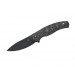 Couteau pliant Ziggy Ansø FOX Fx-308 CFB manche noir 11.5cm ondulé + étui
