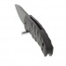 Couteau pliant Ziggy Ansø FOX Fx-308 CFB manche noir 11.5cm ondulé + étui