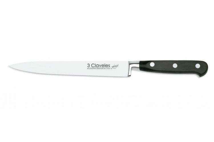 Couteau &agrave; d&eacute;sosser 3 Claveles Forg&eacute; acier inox 13cm