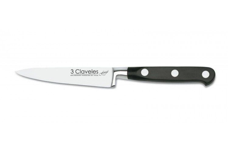 Couteau d'office 3 Claveles Forg&eacute; acier inox 10cm
