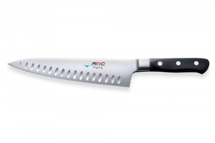 Couteau de chef japonais MAC Professionnal alv&eacute;ol&eacute; 20cm