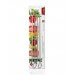 Set de 4 pics à brochettes Triangle 30cm acier inox