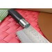 Coffret 2 couteaux japonais Nagekomi lame martelée : santoku + nakiri 